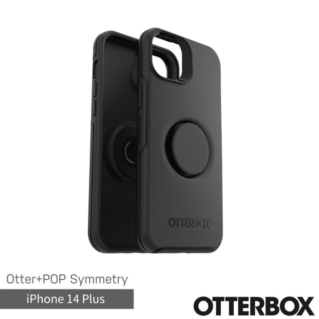 OtterBoxOtterBox iPhone 14 Plus 6.7吋 Symmetry 炫彩幾何泡泡騷保護殼(黑)