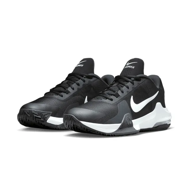 【NIKE 耐吉】Air Max Impact 4 男鞋 黑白色 氣墊 運動 訓練 休閒 籃球鞋 DM1124-001