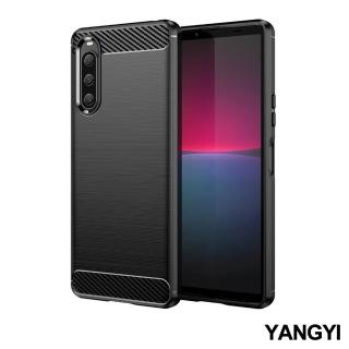 【YANG YI 揚邑】Sony Xperia 10 V 碳纖維拉絲紋軟殼散熱防震抗摔手機殼