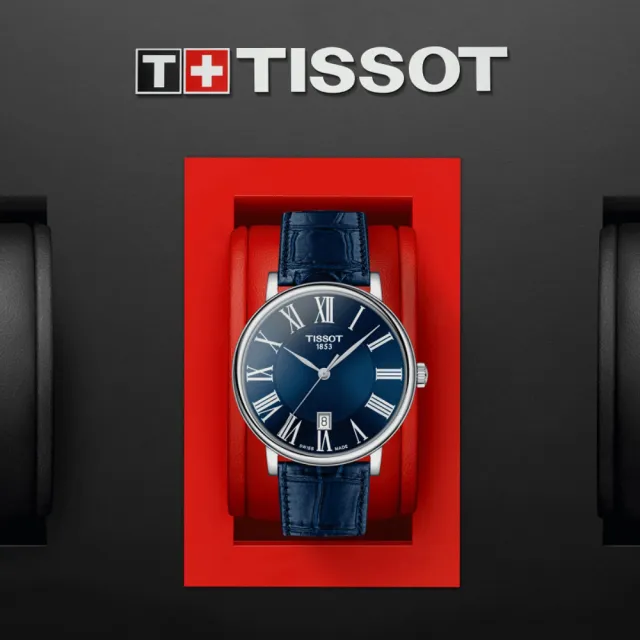 【TISSOT 天梭 官方授權】CARSON 紳士時尚石英腕錶 母親節 禮物(T1224101604300)