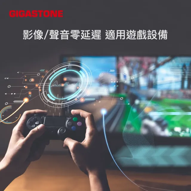 【GIGASTONE 立達】HDMI 2.0 4K 60Hz螢幕影像傳輸線-雙入組(HDR動態圖像/兼容性高/18Gbps/零延遲)