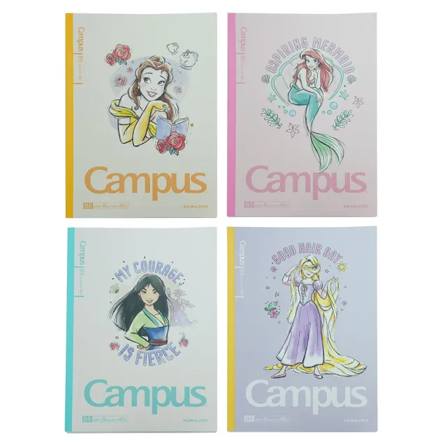 【KOKUYO】Campus 國譽迪士尼 聯名裝訂B5筆記本 系列隨機出貨(小美人魚 美女與野獸 胡迪巴斯 三眼怪)