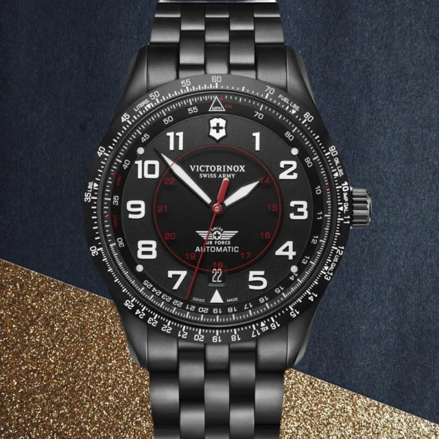 VICTORINOX 瑞士維氏 Airboss Black Edition 自動上鏈機械錶(VISA-241974)