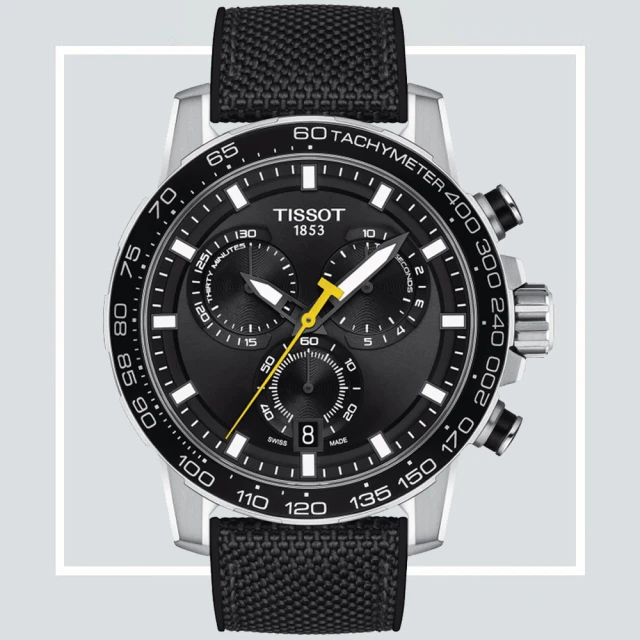 TISSOT 天梭 SUPERSPORT CHRONO 三眼計時石英腕錶(T1256171705102)