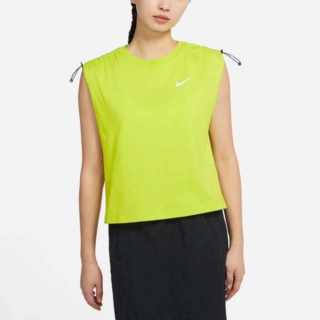 NIKE 耐吉 上衣 女款 運動背心 AS W NSW ESSNTL DF SL TOP 綠 DM6235-321