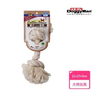 【Doggy Man】犬用自然素材棉質潔牙拉索玩具-M(寵物用品)