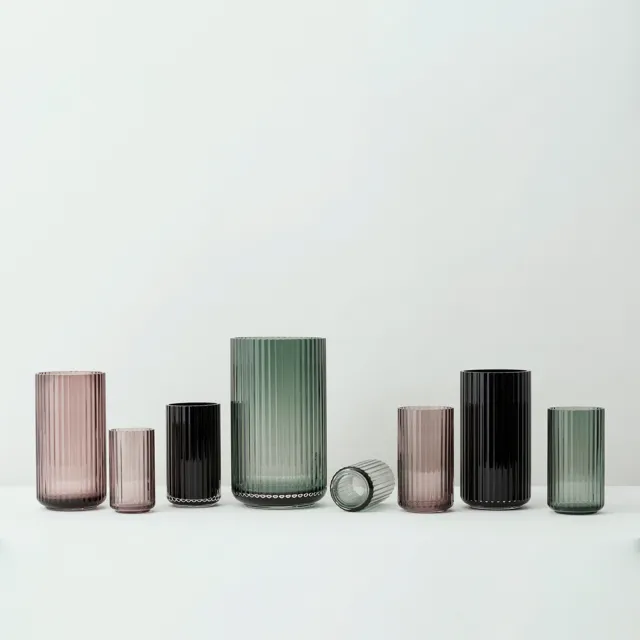 【北歐櫥窗】Lyngby Porcelain Lyngby 靈比 玻璃花瓶(H 20cm、透綠)