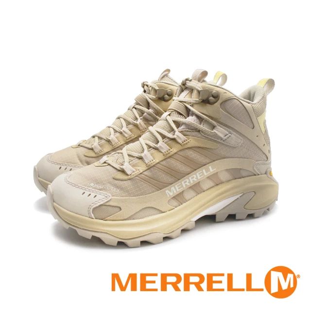 MERRELL 女 MOAB SPEED 2 MID GORE-TEX防水輕量登山戶外高筒鞋 女鞋(卡其)