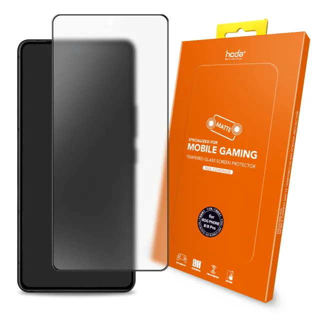 【hoda】ASUS Zenfone 11 Ultra / Rog Phone 8 / 8 Pro 電競磨砂滿版玻璃保護貼(共用款)