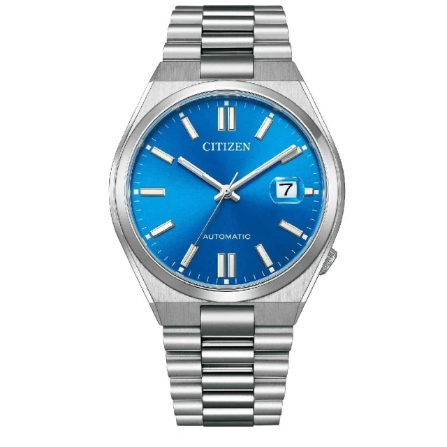 【CITIZEN 星辰】PANTONE限定藍色面機械腕錶 /40mm(NJ0158-89L)