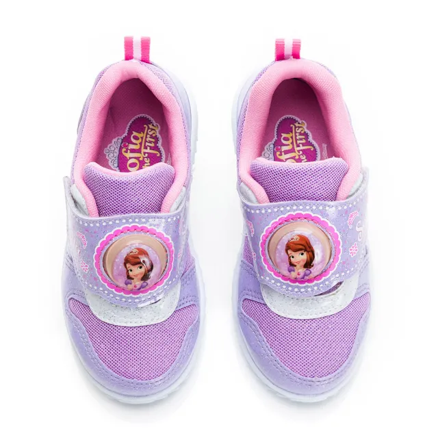 【Disney 迪士尼】正版童鞋 小公主蘇菲亞 電燈運動鞋/絆帶設計 方便 穿脫 台灣製 紫(SOKX39377)