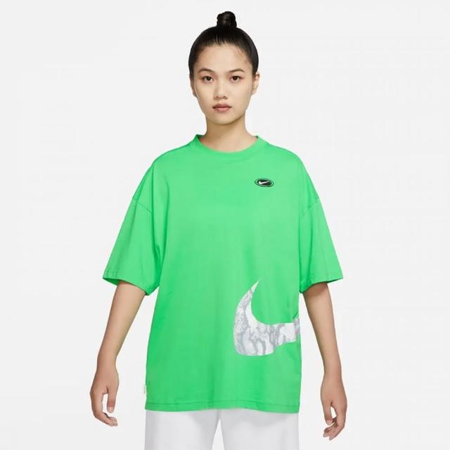 【NIKE 耐吉】上衣 女款 短袖上衣 運動 寬鬆 AS W NSW SS TOP 綠 DV3320-362