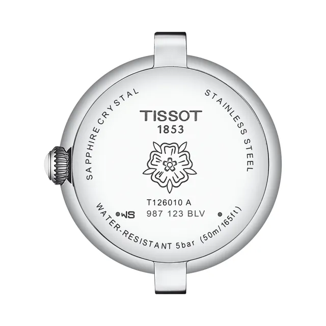 【TISSOT 天梭】官方授權 BELLISSIMA 羅馬石英女錶-XS/26mm 送行動電源 畢業禮物(T1260101113300)