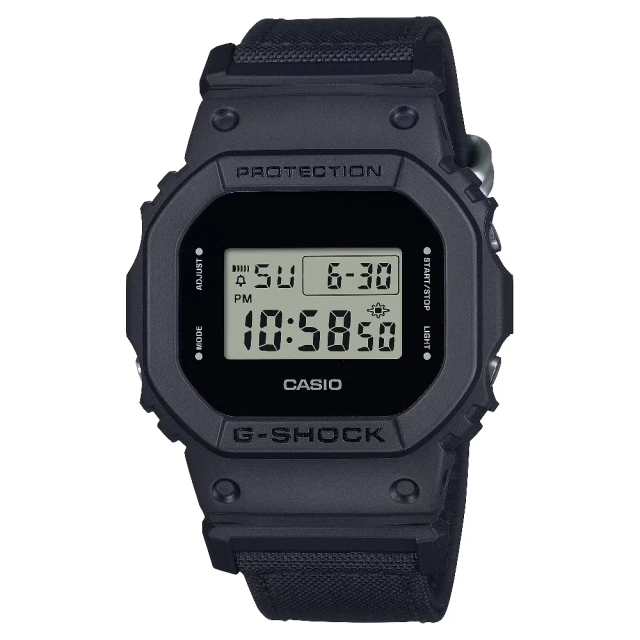 【CASIO 卡西歐】酷炫百搭風格方形時尚腕錶 42.8mm(DW-5600BCE-1)