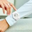 【CASIO 卡西歐】ITZY RYUJIN同款纖薄精緻數位指針雙顯腕錶 經典白 40.2mm(GMA-P2100-7A)
