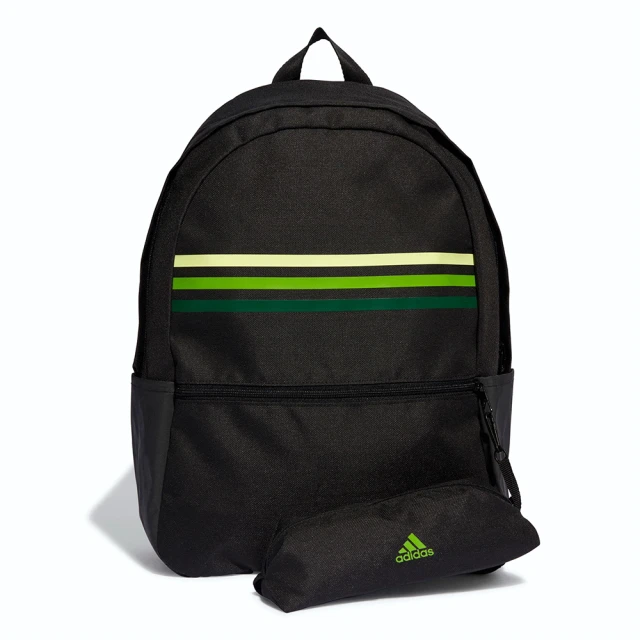 【adidas 愛迪達】CLASSIC 3S PC 男款 女款 黑色 電腦包 書包 運動包 休閒 旅行包 後背包 HY0743