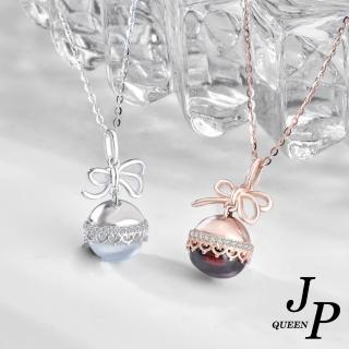 【Jpqueen】愛心鈴鐺紅剛玉氣質鎖骨項鍊(2色可選)