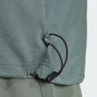 【adidas 愛迪達】M CE Q1 T 男 短袖 上衣 T恤 運動 訓練 休閒 下擺拉繩 棉質 舒適 藍灰(IN3709)