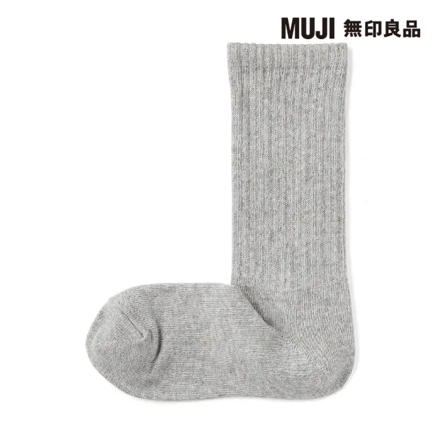 【MUJI 無印良品】女足口柔軟舒適粗織直角襪(共6色)