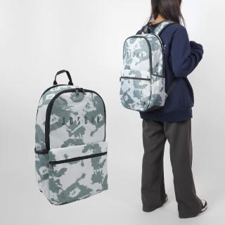 【NIKE 耐吉】後揹包 Air Jordan 灰 黑 迷彩 大空間 多夾層 13吋 軟墊 筆電包 揹包(JD2413006AD-002)