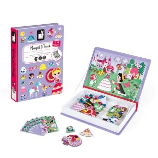 【法國Janod】磁鐵遊戲書-公主與王子(磁鐵書 安靜書 邏輯思考 創造力)