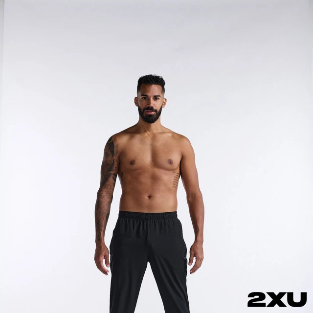 2XU 男 Aero運動長褲(黑/反光黑)