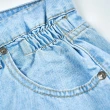 【5th STREET】女裝反摺牛仔短褲-石洗藍