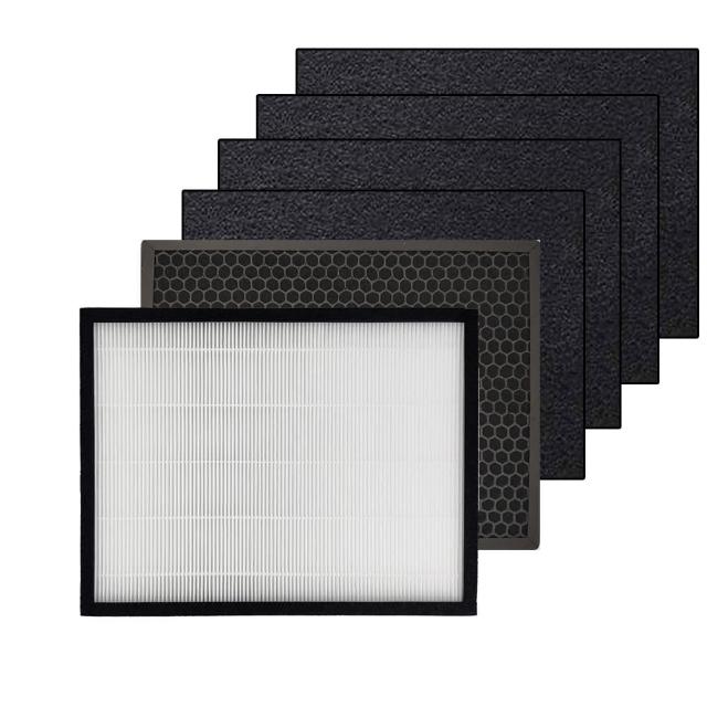 【RENZA】適用Opure 臻淨 A2 A3 A4 阿肥機 空氣清淨機(HEPA濾網+活性碳濾網 濾芯)