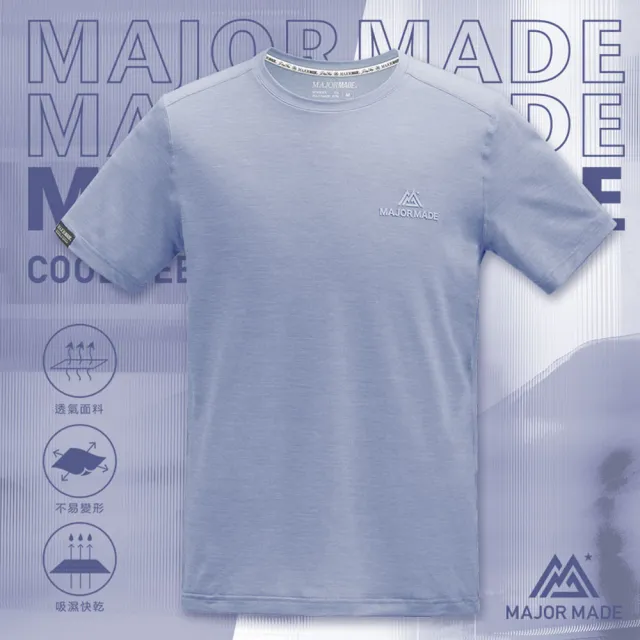 【MAJOR MADE】剪裁LOGO透氣涼感T(短袖上衣/涼感T恤/T-shirt)