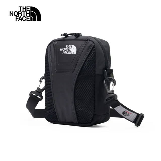 【The North Face 官方旗艦】北面男女款黑色防潑水可調節腰帶休閒單肩包｜87GFKT0