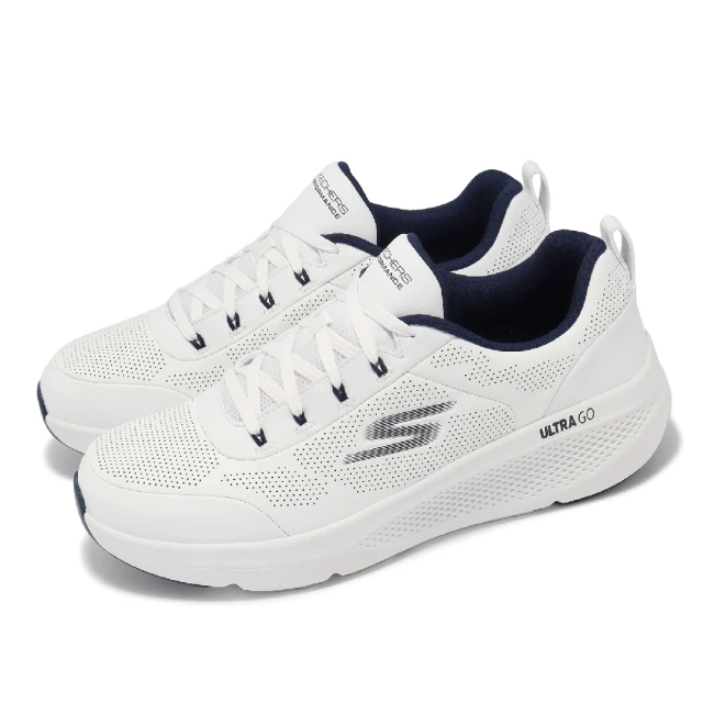 【SKECHERS】慢跑鞋 Go Run Elevate-Hemisphere 男鞋 白 黑 緩衝 回彈 運動鞋(220328-WNV)