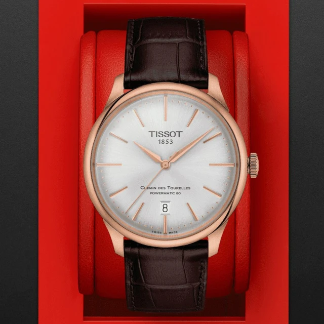 TISSOT 天梭 杜魯爾系列 時尚紳士機械腕錶(T1398073603100)