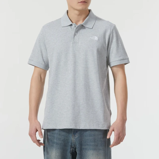 The North FaceThe North Face 北臉 上衣 男款 短袖上衣 運動 POLO衫 M SS LOGO POLO 灰 NF0A87UXDYX