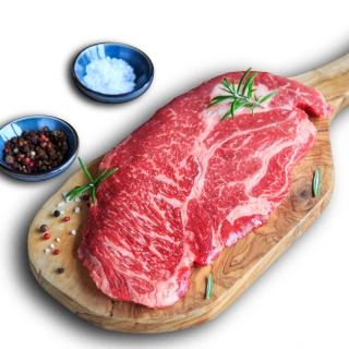 【豪鮮牛肉】美國熟成PRIME安格斯凝霜嫩肩沙朗牛排4片(400g±10%/片)