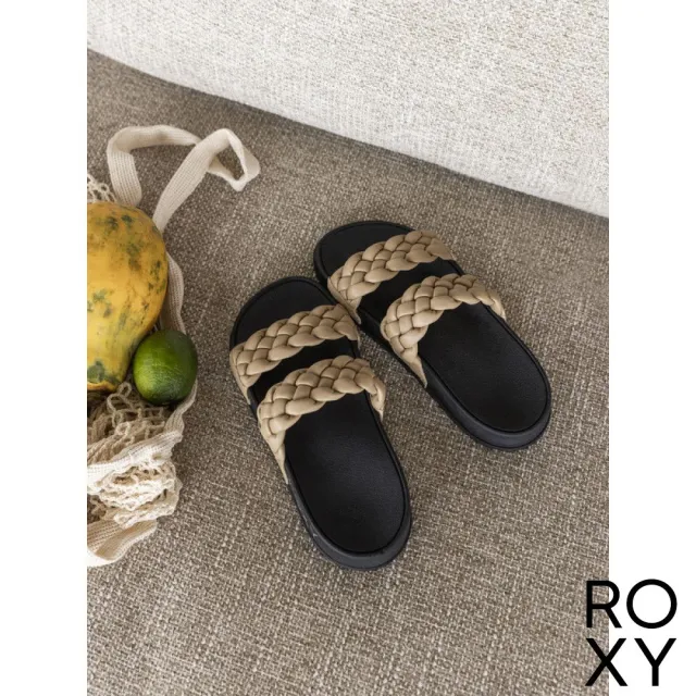 【ROXY】女款 女鞋 涼鞋 拖鞋 SLIPPY BRAIDED(咖啡色)