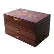 【Ms. box 箱子小姐】英國MELE&CO頂級木製珠寶盒(胡桃木拼花珠寶盒/飾品盒/收納盒)