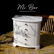 【Ms. box 箱子小姐】美式鄉村風白色木製珠寶箱/飾品盒/收納盒(多功能收納款式珠寶箱)