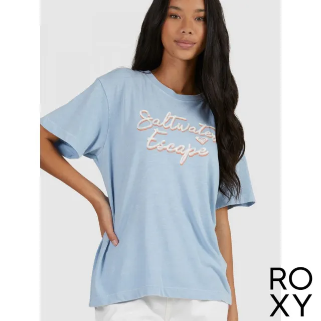 【ROXY】女款 女裝 短袖T恤 DAISY TEE(灰藍)