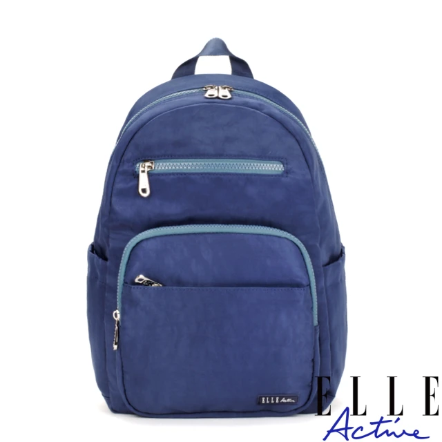 ELLE ACTIVE 活力隨行系列-後背包-大(黑色) 推