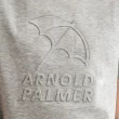 【Arnold Palmer 雨傘】中性款-立體LOGO短袖圓領上衣(灰色)