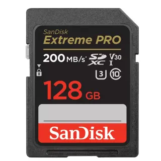 【SanDisk 晟碟】[全新版 再升級] 128GB Extreme PRO SDXC V30  記憶卡 200MB/s(原廠有限 永久保固)
