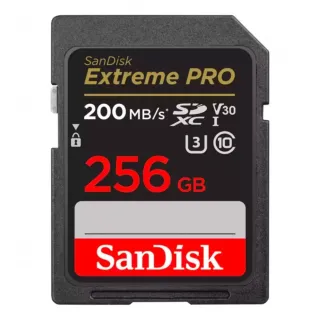 【SanDisk 晟碟】[全新版 再升級] 256GB Extreme PRO SDXC V30  記憶卡 200MB/s(專業攝影 原廠永久保固)