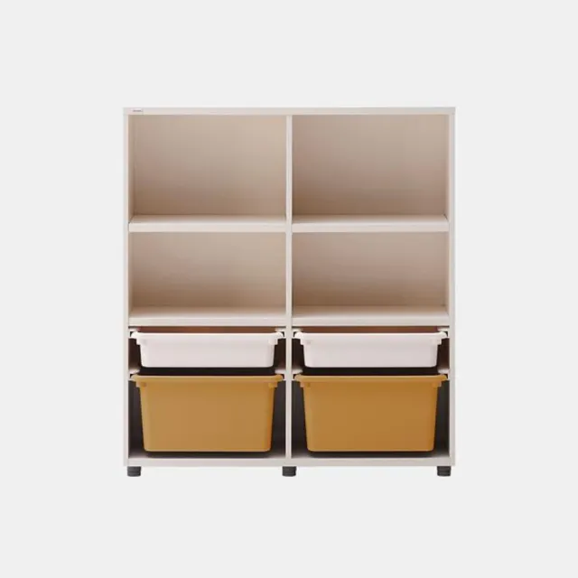 【iloom 怡倫家居】EDDI KIDS 950型3層收納櫃(附4個層板4個收納盒)