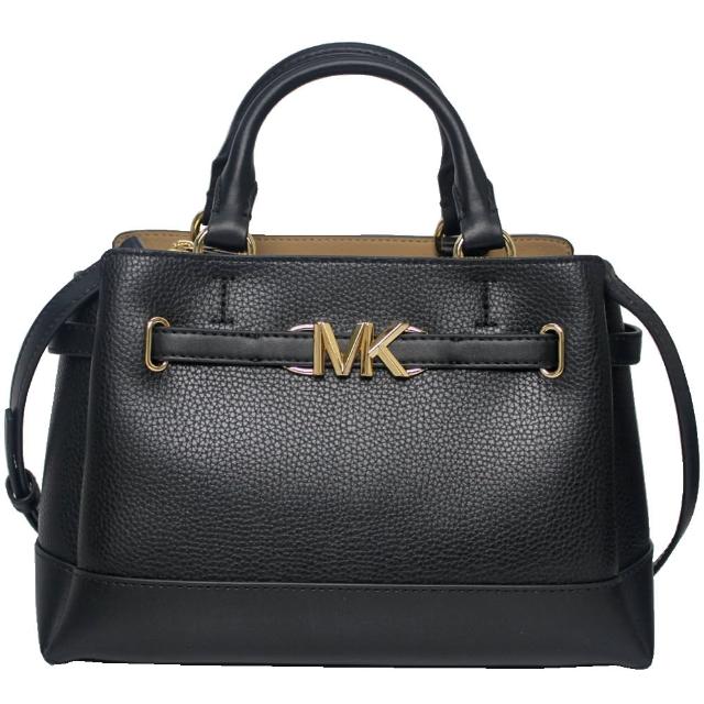 【Michael Kors】MK Reed 新款三隔層手提/斜背兩用包(黑)