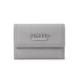 【PORTER INTERNATIONAL】堅毅自信AVENUE真皮零錢包(灰)