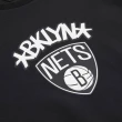 【NBA】NBA 基本款 剪接 隊徽 長袖上衣 籃網隊 男女 黑色(3355114220)