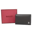 【BALLY】簡約金屬B字LOGO牛皮對折信用卡名片證件零錢包(深咖)