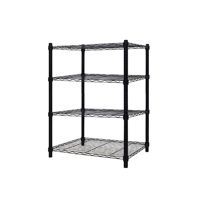 【鐵物局】61X46X90cm四層架100%MIT(電鍍銀/烤漆黑-收納層架/展示架/貨架)