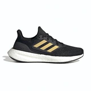 【adidas 愛迪達】Pureboost 23 女鞋 黑金色 緩震 透氣 訓練 運動 慢跑鞋 IF2391