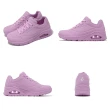 【SKECHERS】休閒鞋 Uno-Bright Air 女鞋 紫 皮革 緩衝 氣墊 純色 運動鞋(177125-LAV)